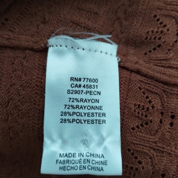 Saltwater Luxe Wilfred Sweater Chocolate Brown Size XL - Picture 5 of 12